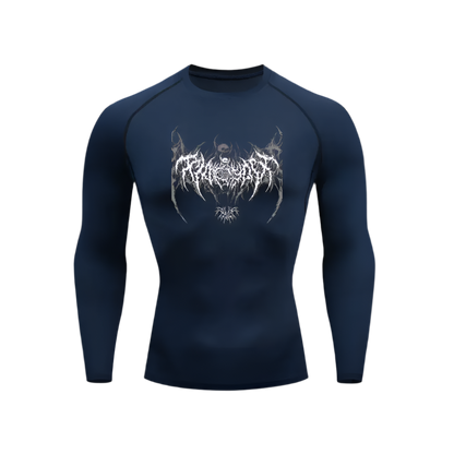 Skeleton Bat Compression Shirt Longsleeve