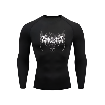 Skeleton Bat Compression Shirt Longsleeve