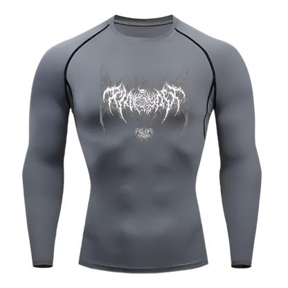 Skeleton Bat Compression Shirt Longsleeve
