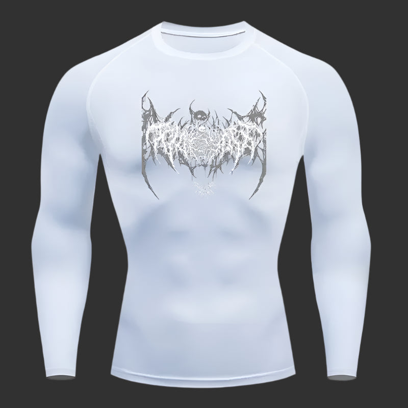 Skeleton Bat Compression Shirt Longsleeve