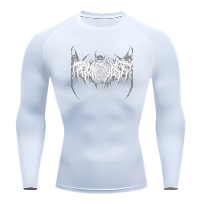 Skeleton Bat Compression Shirt Longsleeve
